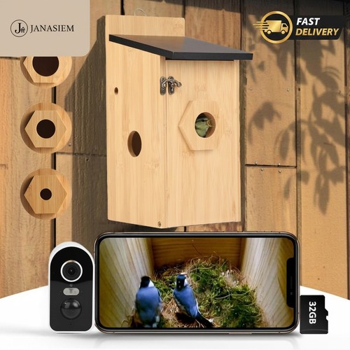 4mp bamboo smart bird - bamboo,