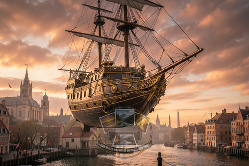 Steampunk airship victorian - steampunk,