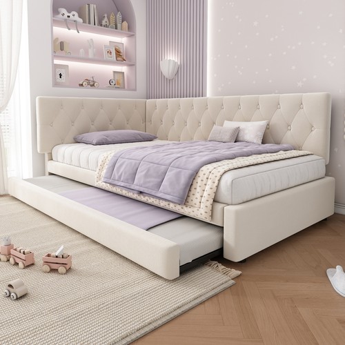 Velvet upholstered bed - velvet, daybed