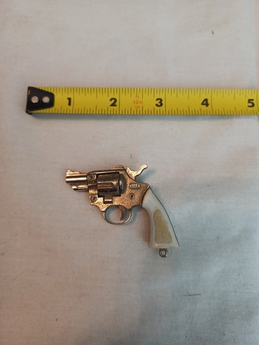 Vintage revolver gun keychain - vintage,