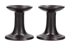 Hoganas Keramik Pair of Stoneware Candlesticks - Scandinavian