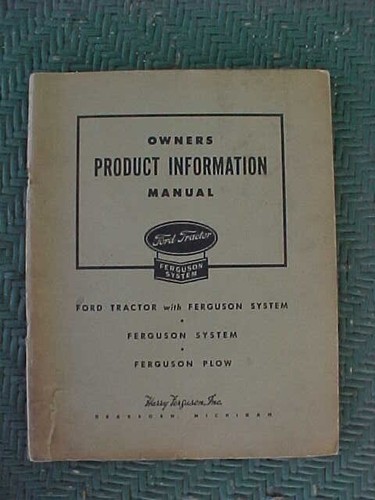 Ford tractor ferguson - ford, w/