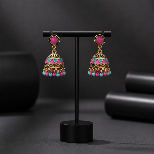 Traditional indian jhumka - traditional,