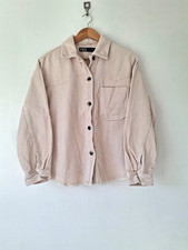 Zara Cream Chunky Cord Shacket