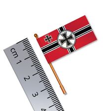 German Naval Flag (Vinyl) 1:32 Scale Flag 30mm(w) / Pole 35mm(h) for Model Boat