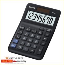 Casio MS-8F-WA Desk Calculator 8 Digit Tax Calculations Large Display