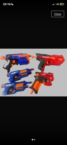 Nerf guns and bullets set - nerf,