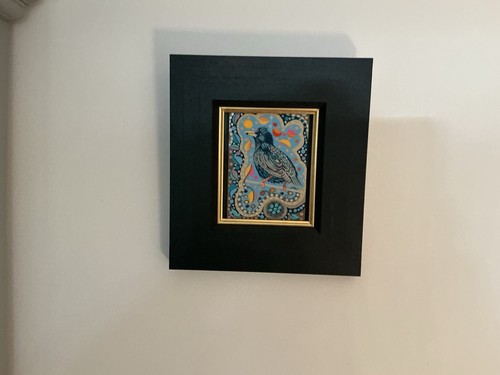 Original starling bird - , framed