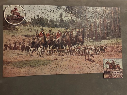 Vintage wooden jigsaw puzzle - wooden,
