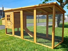 Chicken coop run hen - run, house