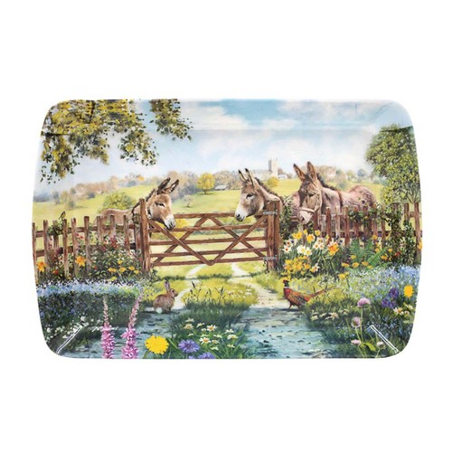 Serving tray donkey farm - donkey,
