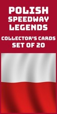 POLISH SPEEDWAY LEGENDS--SET OF 20--SPEEDWAY COLLECTORS CARDS/STICKERS