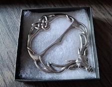 Pewter Stag & Celtic Knot