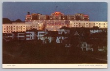 Butlin's Ocean Hotel Brighton Postcard, Night View, Vintage Jarrold Cotman-Color