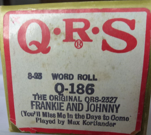 Pianola roll frankie - roll,