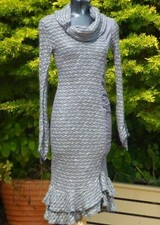 ZONE BLEUE Paris Stunning Dress Size T2 - 08 - 12 UK Holiday Wedding Races XMAS