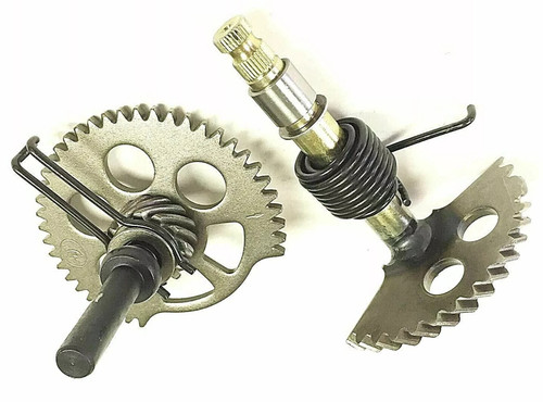 Kick start starting gear set - start,