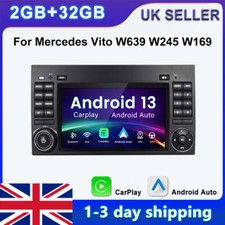 For Mercedes Sprinter Viano Vito W639 Carplay Car Radio GPS SAT NAV DAB 2+32G BT