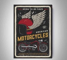 MOTORBIKE RETRO POSTER VINTAGE
