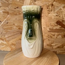 Vintage 1970s Kitsch Faced Celery Jar Ceramic