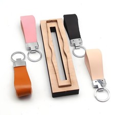 Leather Keychain Strap Cutting