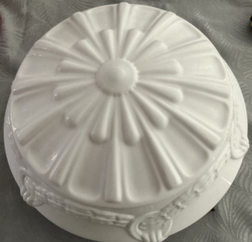 Vintage milk glass ceiling - vintage,
