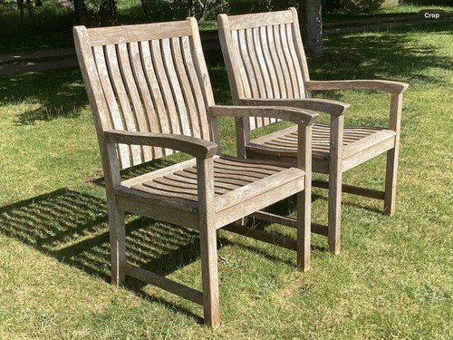 Pair heavy teak - pair,