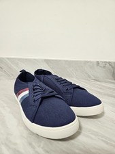 Lambretta Canvas Trainers Mens Size UK 6 Navy Plimsolls Pumps Retro Mod Shoes