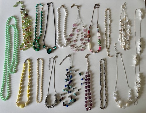Job lot statement necklaces - job,