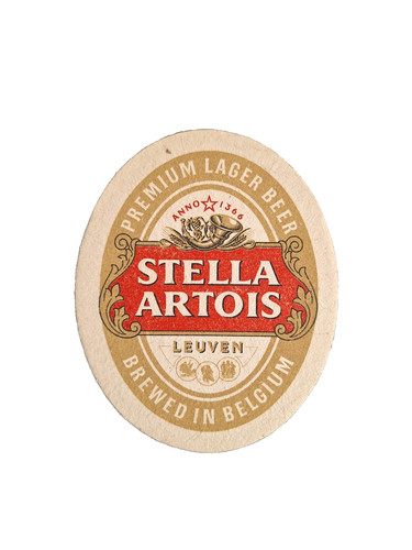 Stella artois beer mat - beer,