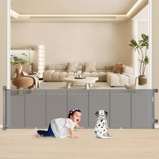 Baby Gate, MYPIN Extra Wide Retractable Dog Gates Indoor Stair Gates for Baby Pe