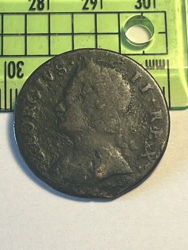 1746 george halfpenny - 1746, coin-