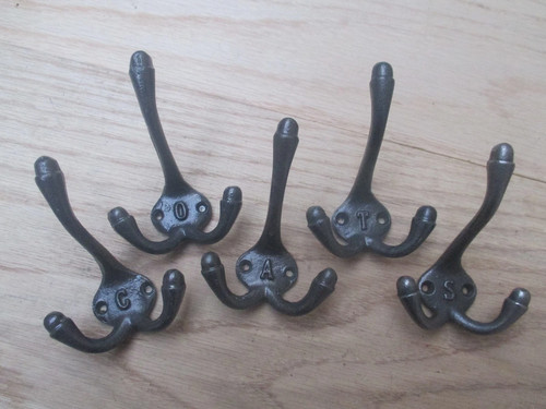 Hat coat hooks cast - hat, iron