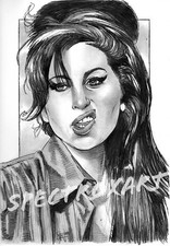 AMY WINEHOUSE ORIGINAL ART by Spectroxart