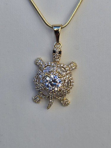 Gold plated cubic zirconia