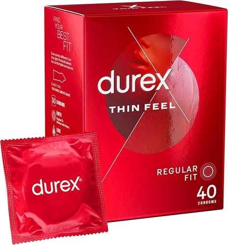 Durex thin feel 40s regular - durex,