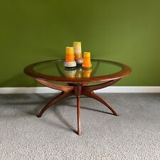 G Plan Astro 'Spider' Coffee Table in Solid Teak and Glass, Mid Century 1971