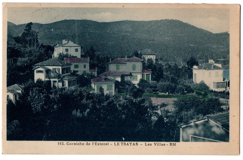 Old postcard le - le, trayas