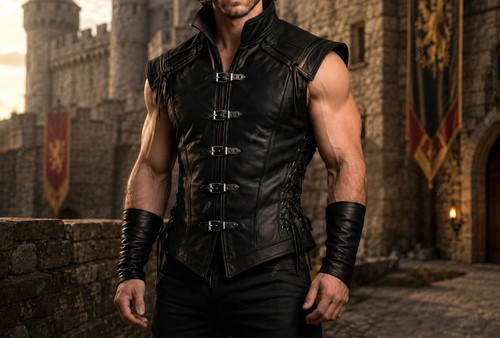 Men medieval leather - men’s,