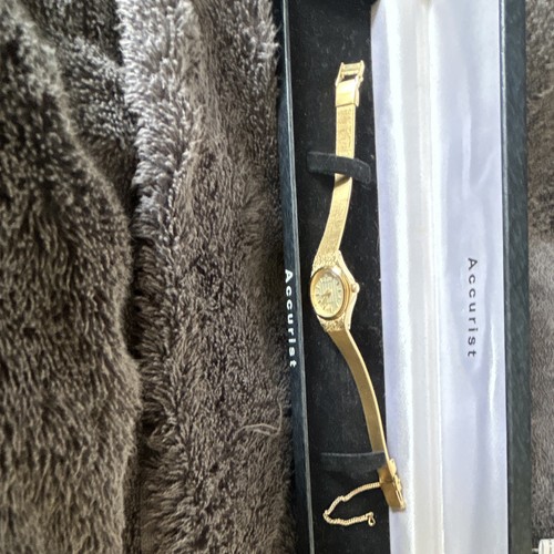 Accurist quartz ladies gold - ladies,