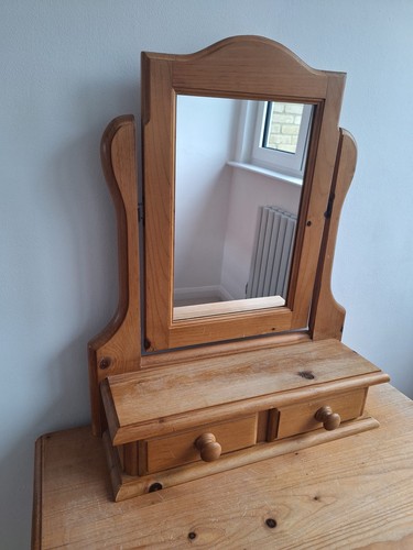 Antique pine dressing - antique, table