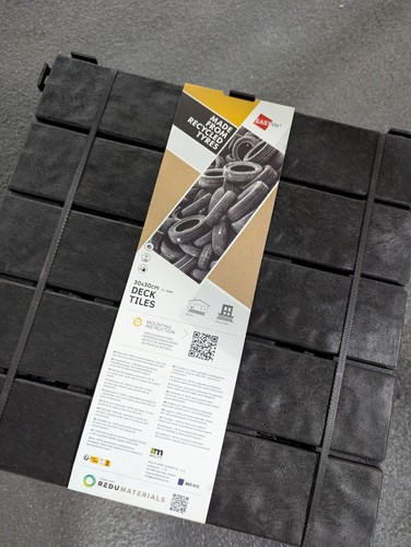 Garden decking tiles recycled - garden,