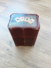 Vintage Card Holder with 2 Decks of Cards