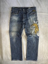 Evisu jeans tiger embroidery