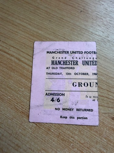 Ticket 1960 manchester - ticket,