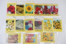 15 vintage used seed packets -