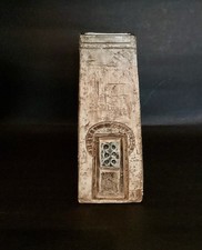 Troika Cornwall Penny Black 1960-70’s Domino Coffin Vase 16.5cm 