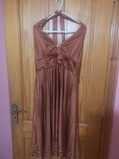 Satin like halterneck copper