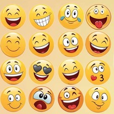 Smiley Face Colourful Emoji