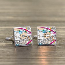 Silver Finish Square Cufflinks
